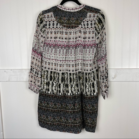 ANTHROPOLOGIE Tiny Mollie Boho Patterned Shirt Dress - Picture 6 of 7